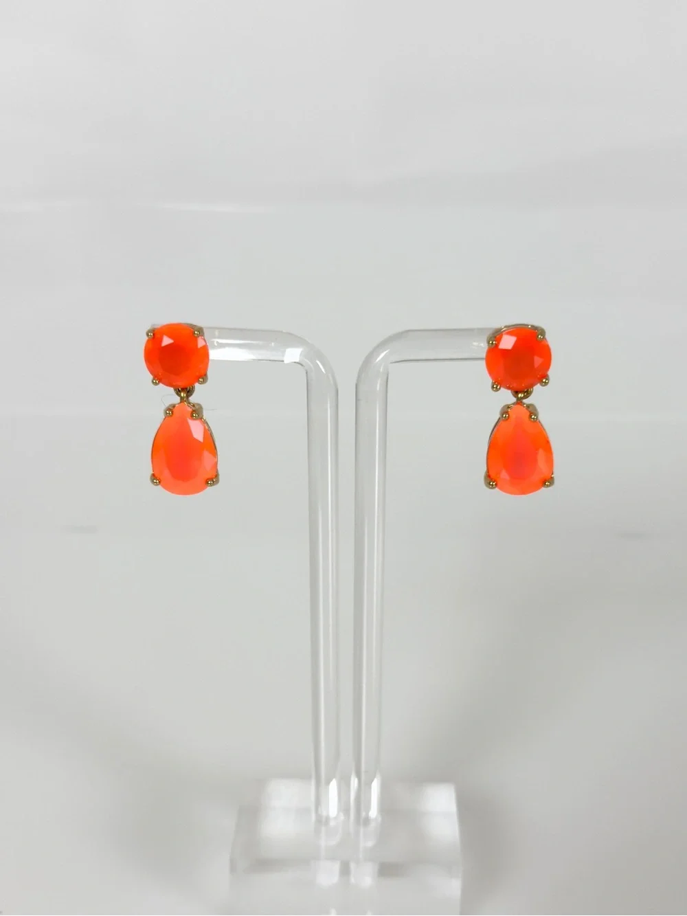 kate spade Neon Orange Teardrop Drop Earrings